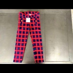 Janie and Jack Plaid Ponte Pants NWT (4)